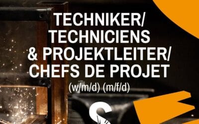 News & Jobs 2 Nous cherchons des techniciens et chefs de projet expérimentés!